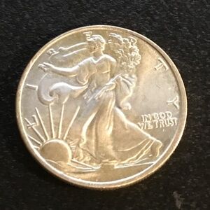 1/10 oz. silver ===walking liberty coin==.999 pure=ALWAYS ENTERTAIN OFFERS